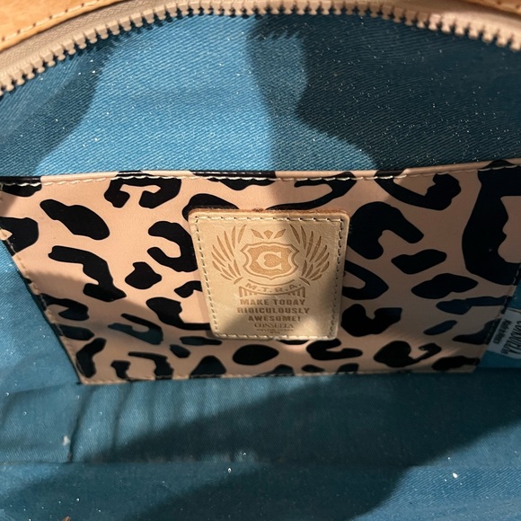 Consuela Wesley Silver and Tan Women's Satchel - Picture 7 of 14